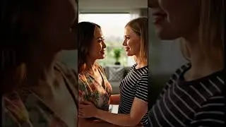 A Kiss Full of Love 💋 Lesbian Romance Moment #girl #love #kiss #viral #trending #shorts