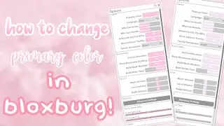 HOW TO CHANGE PRIMARY COLOR IN BLOXBURG!! | Honey fariyx