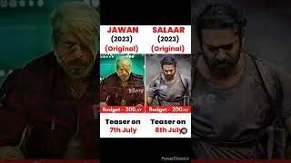 jawan vs salar movie Box office collections camparison #jawan #salar #shorts