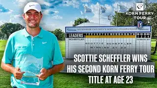 Scottie Scheffler's SECOND Korn Ferry Tour title! l 2019 Nationwide Children's Hospital Championship