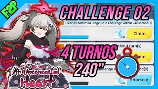 An Unconcealed Heart Rerun Challenge 02 (4 Turnos/240s) | Blue Archive