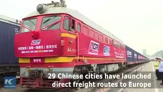 New Sino-European freight train leaves for Belarus