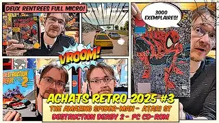 ACHATS RETRO #3 - The Amazing Spider-Man - Atari ST / Destruction Derby 2 - PC CD-ROM