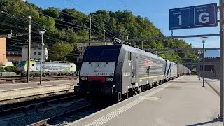 #340# TRENI MERCI - Lungo intermodale GTS/SBBCI in transito a Bellinzona!