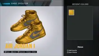 NBA 2K20 2K Kicks Custom Colorway Release ALL GOLD JORDANS #NBA2K20