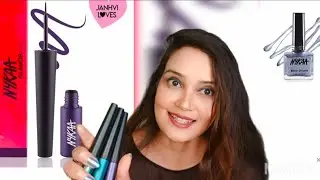Nykaa GLAMOR eyes liquid eyeliner & Mirror chrome nail polish review! Pink Friday sale