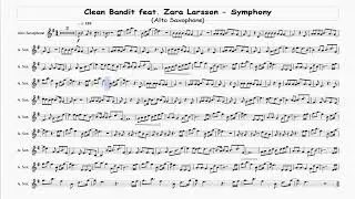 Clean Bandit feat  Zara Larsson Symphony - Alto Saxophone - Free Sheet Music