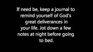 Remember what God has done for you