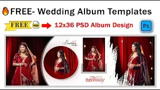 🎁 Free PSD Wedding Album Design 💒 | Editable Photoshop Template 2026