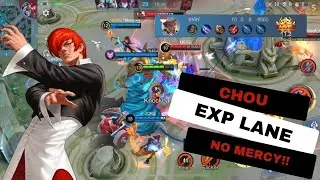 CHOU DAMAGE EXP LANE NO MERCY!! #chougameplay #choukof