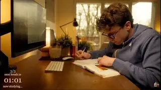 5-HOUR | Study With Me | Two breaks, No music, Deep work
