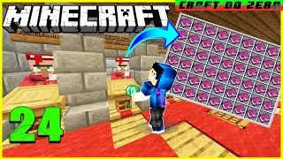 PROJETO MERCADÃO VILLAGER PARTE 1 FARM INFINITA DE ENCANTAMENTOS, MINECRAFT [CRAFT DO ZERO] #24