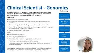 Clinical Scientist in Genomics Career Overview with Alison | Job Summary, Impact & Advice