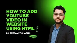 How to Add YouTube Video in Website using HTML | Embed YouTube Video with iframe