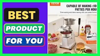 VEVOR Commercial Burger Patty Maker, 130mm/5inch Hamburger Beef Patty Maker, Heavy