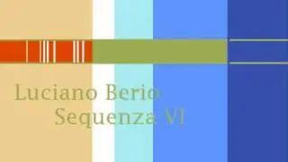Luciano Berio (1925-2003) Sequenza VI for Viola Solo (Part 1)