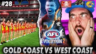 WEST COAST VS GOLD COAST | AFL EVOLUTION 2 CAREER MODE! | #AFLEVO2 #AFL23 #AFLLIVE