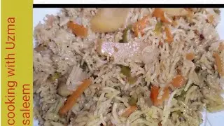 Chinese rise recipe by Cooking With Uzma saleem/How to make chinese rise recipe||vegetables rise||