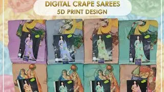 Apple brand digital crape with 5D print 😍😍