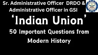 Indian Union test | senior administrative officer drdo | administrative officer in gsi