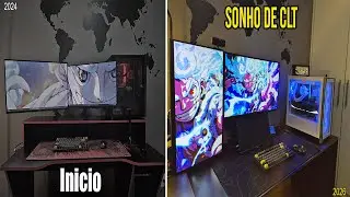 Mudei TUDO! Meu Setup Gamer 2026 sendo CLT (Evolu&ccedil;&atilde;o absurda).