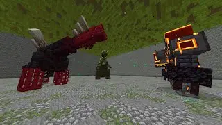 Netherite Monstrosity vs Tremorzilla & Luxtructosaurus | Minecraft Mob Battles
