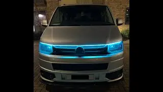 VW Transporter T5.1 Dynamic LED DRL Startup Strip Installation..