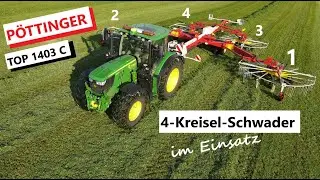 P&Ouml;TTINGER TOP 1403 C am John Deere 6215R | Landforst Technik | Winkler KG | Landtechnik Murtal