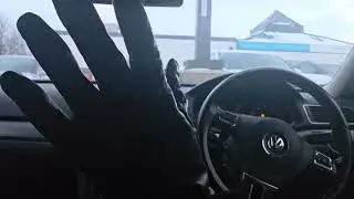 ASMR Driving  & Chewing Gum (Wearing leather gloves)