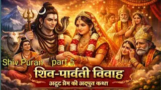 Part 5 शिव-पार्वती विवाह की अद्भुत कथा | Parvati Tapasya & Shiv Vivaah | Shiv Puran Katha