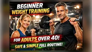 Beginner Weight Training for Adults Over 40 (Safe & Simple Full Routine)