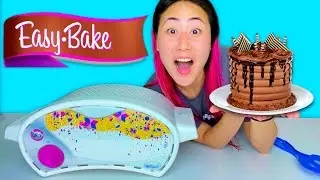 I TRIED BAKING WITH AN EASY BAKE OVEN!! * Will it work? *