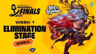 WEEK 1 ELIMINATION STAGE - EMEA #TFTRegionalFinals - Lore & Legends [EN Broadcast]