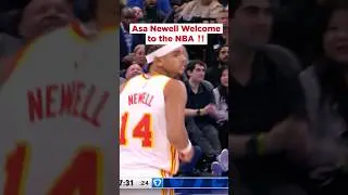 Rookie makes his first 2 shots in the league!! #nba #hawks #asanewell