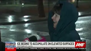Midtown Atlanta residents step outside as ice covers elevated surfaces