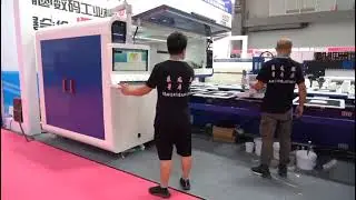 Oval screen printing + Digital - hybrid printing machine