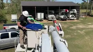 ESTEX Bucket Truck Accessories: Rigid Folding Bucket Covers (keep water and leaves out of bucket...