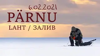 P&auml;rnu laht / Рыбалка на Пярнуском заливе. 06 02 2021 - Охота окунем!