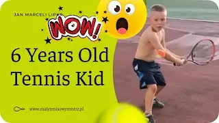 6 years old tennis player 🤪 6 letni mały tenisista Janek Lipka