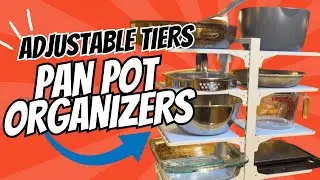 LAMU Pots & Pans Organizer Rack Review | 8 Adjustable Tiers | Heavy-Duty Kitchen Storage Solution