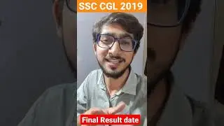 SSC CGL 2019 Final Result Date is out #shorts