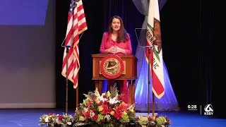 Monique Lim&oacute;n sworn in as the first Latina to lead the California Senate