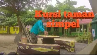 kursi taman simpel