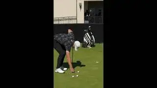 A drill that Sam Burns performs to maintain his putting skills...