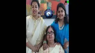 Actress radhika & her sister nirosha with her mother #radhika #nirosha #daughters #shortsviral