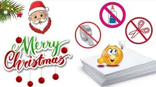 Easy christmas card । How to make christmas card । Handmade christmas greeting |Merry Christmas Card