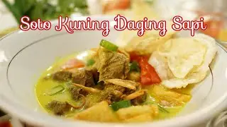 SOTO KUNING DAGING SAPI masak di rumah seenak jajan di luar