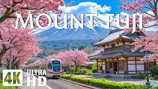 Spring at Mount Fuji, Japan 4K 🌸 Discover Sakura Paths, Serene Lakes & Iconic Mountain Beauty