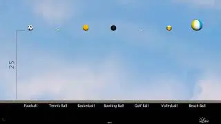Seven Balls Bouncing Animation