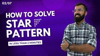 How to solve Star pattern? | Inverted Right Angled Triangle | JAVA 